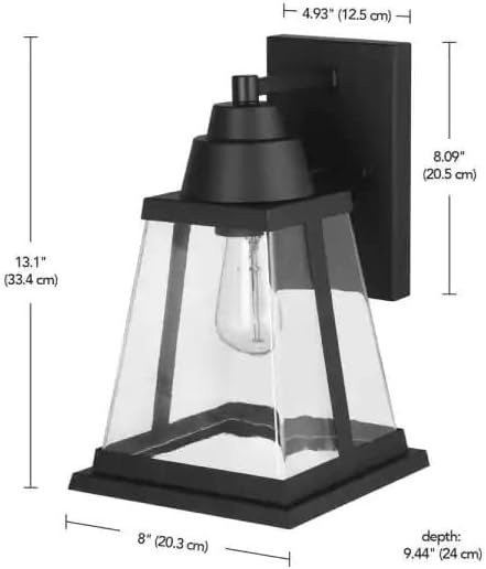 image:imageDonahue 1Light Black Outdoor Indoor Wall Sconce