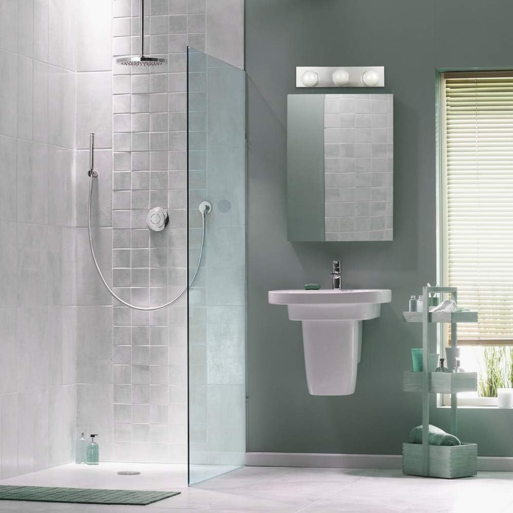 image:imageGLOBE ELECTRIC 51202 Cameron Collection 3 Chrome Fixture Vanity Light