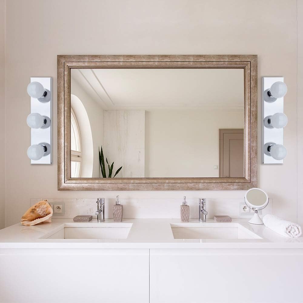 image:imageGLOBE ELECTRIC 51202 Cameron Collection 3 Chrome Fixture Vanity Light