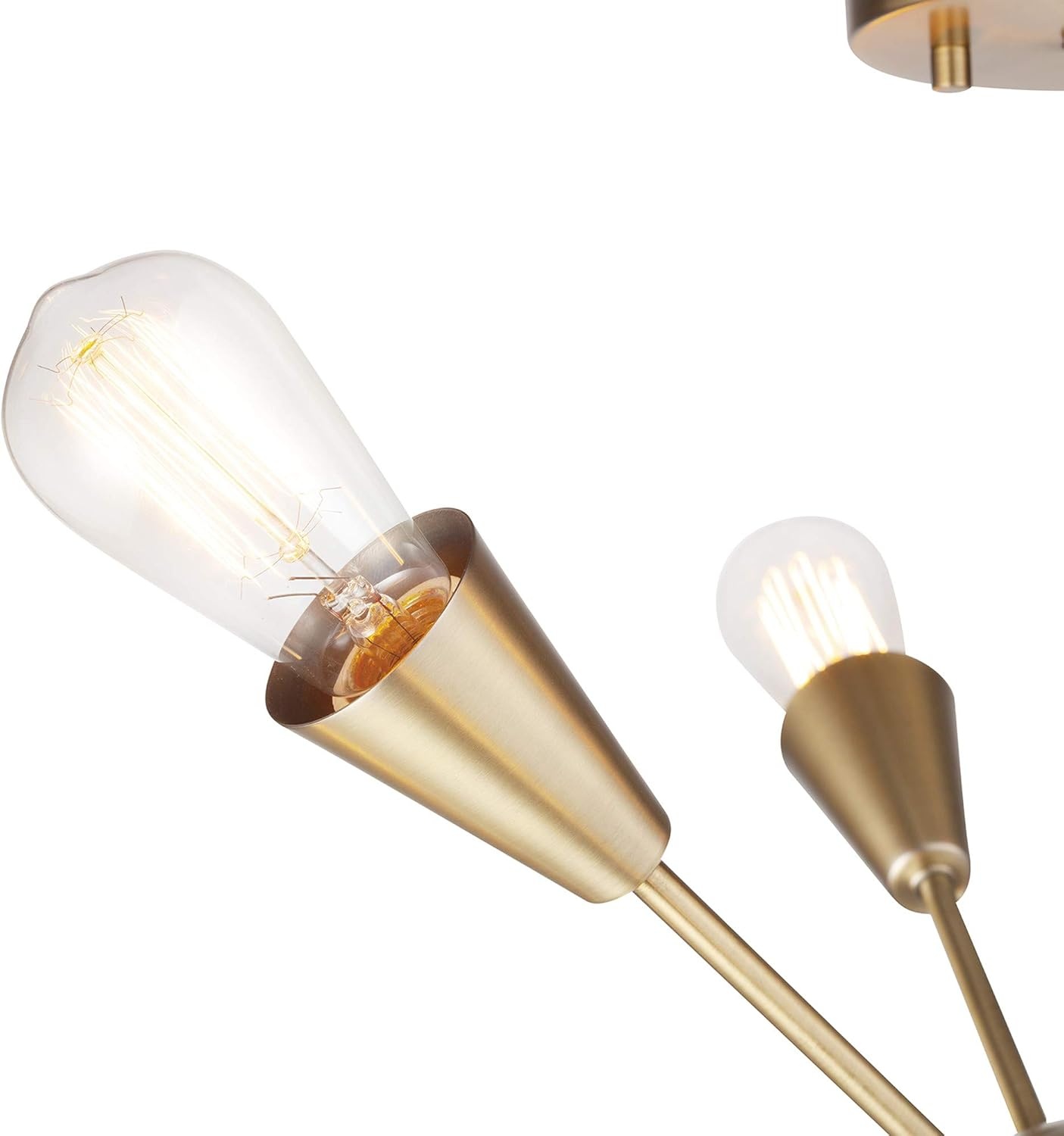 image:imageGLOBE Electric 61089 Clementine 6Light SemiFlush Mount Ceiling Light Matte Gold