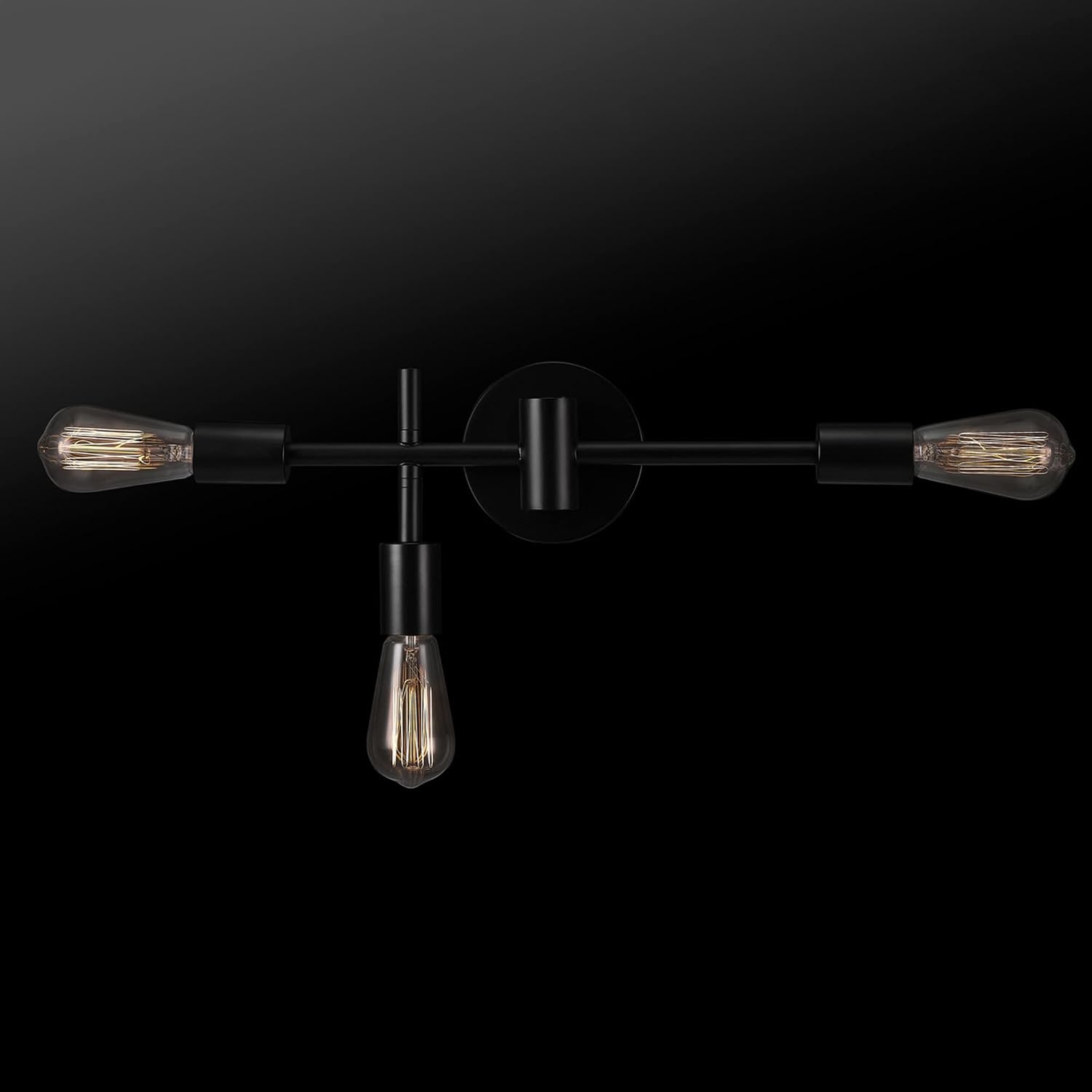 image:imageGLOBE Electric 63000008 18 3Light Vanity Light Matte Black Bulb Not Included
