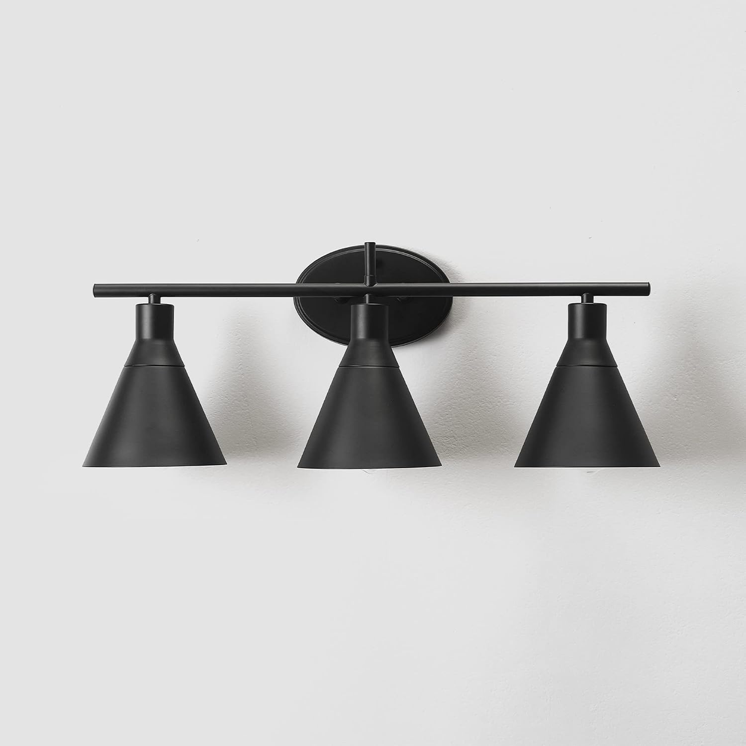 image:imageGLOBE Electric 63000058 5Piece AllinOne Bathroom Accessory Set Brass amp Black 3Light Vanity Light Towel Bar Toilet Paper Holder Towel Ring Robe Hook Bathroom Lights Over MirrorMatte Black Tristan 5Piece