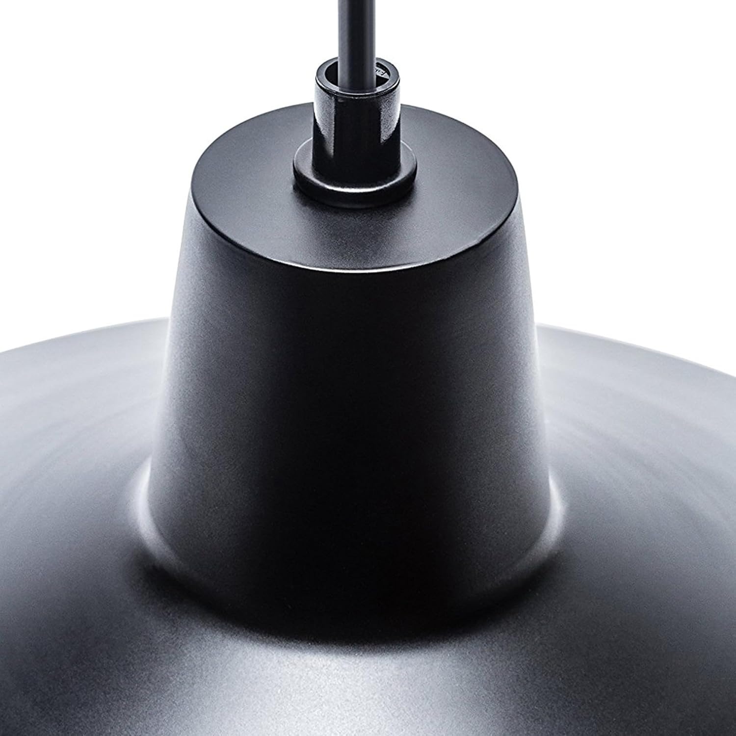 image:imageGLOBE Electric 65155 1Light Industrial Warehouse Pendant Lighting Matte Black Hanging Lamp Hanging Lights Ceiling Light FixtureBarnyard Black PlugIn