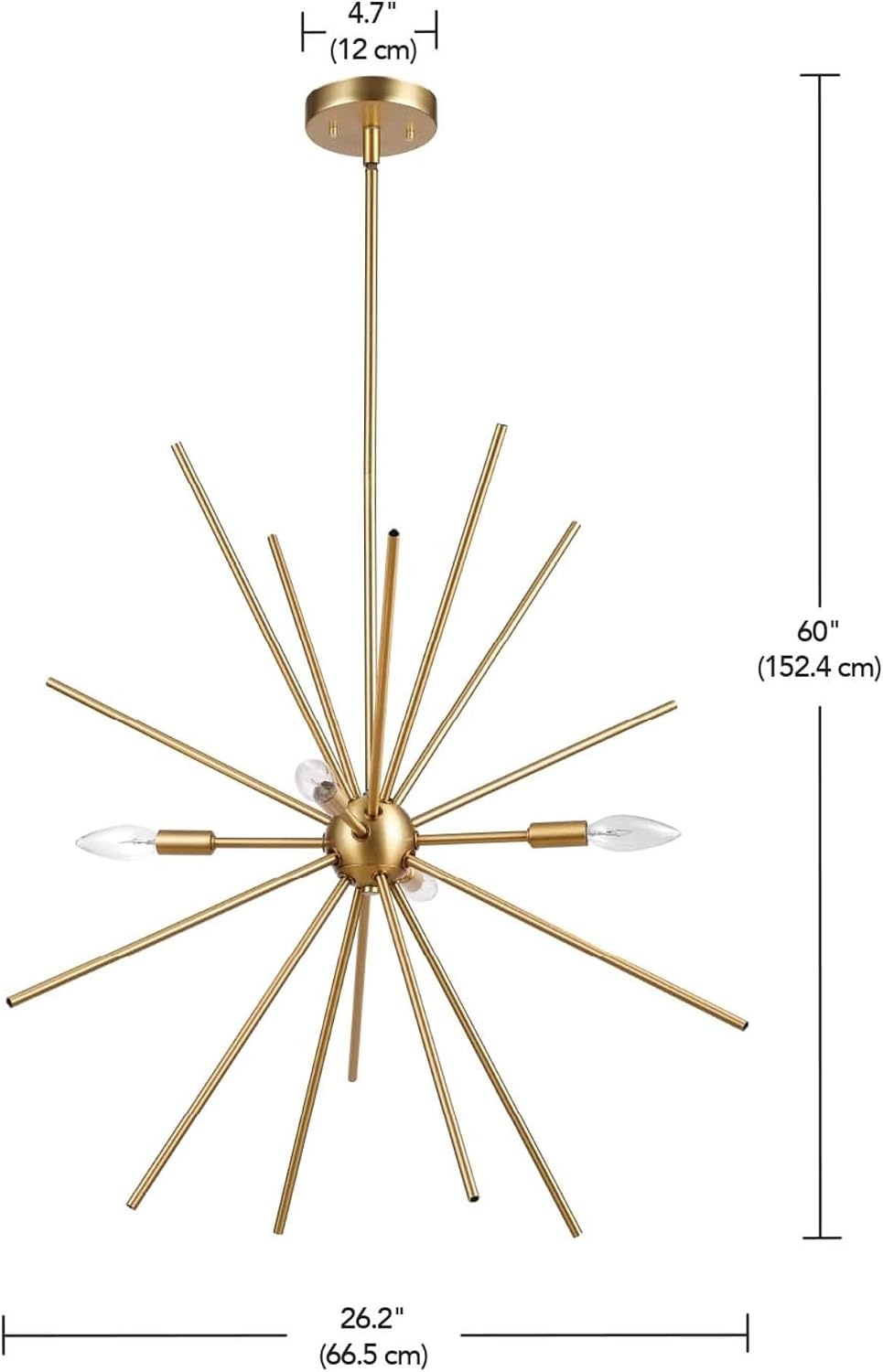 image:imageGLOBE Electric 67000064 4Light Convertible Flush Mount Chandelier Matte Black Brass Accents Opal Glass Light Fixtures Ceiling Mount Ceiling Light for Bedroom Lighting for HallwayCeleste