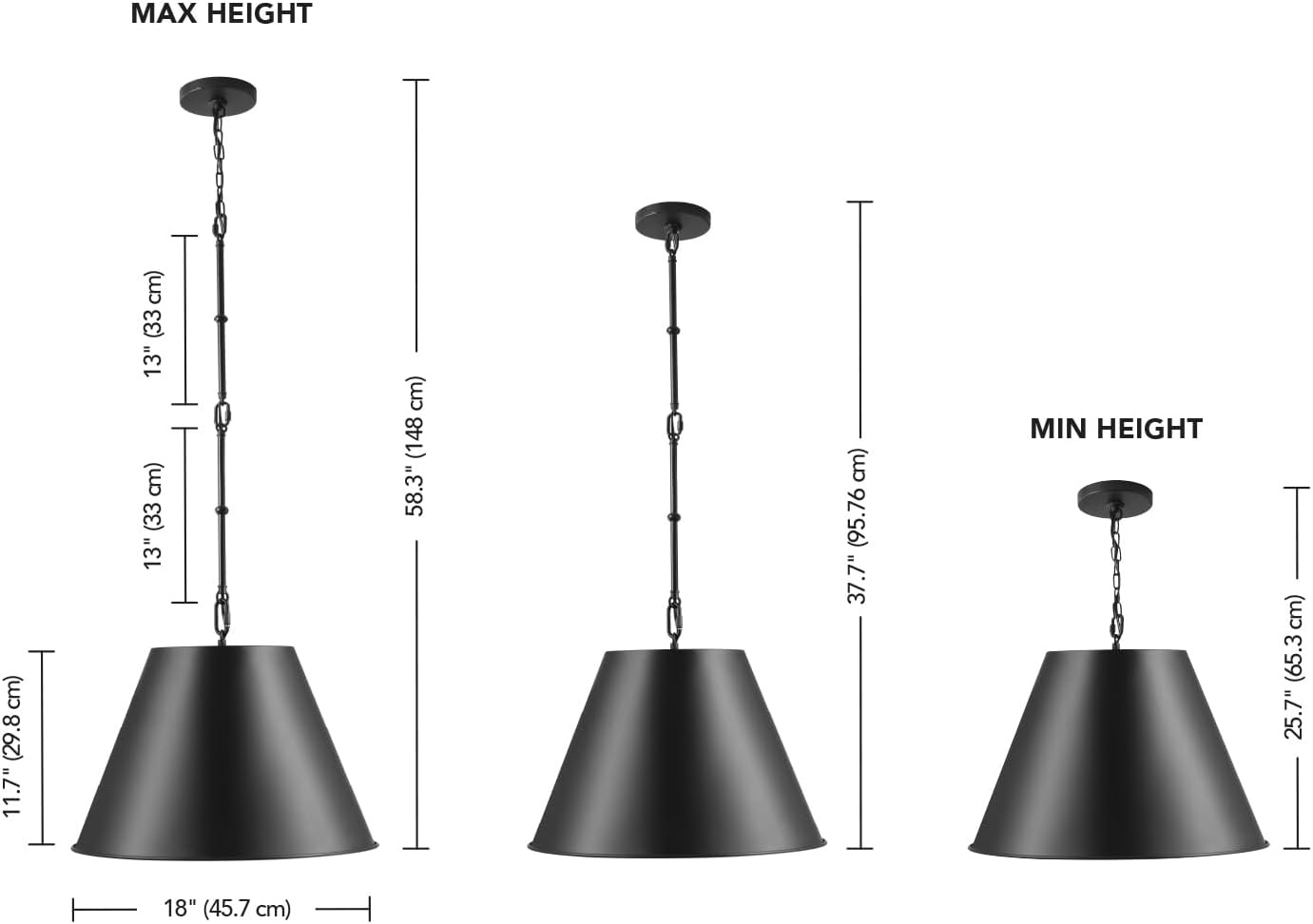 image:imageGLOBE Electric 67000153 1Light Plugin or Hardwire Pendant Light Fixture Matte Black Brass Accents Living Room Pendant Light Dining Room Fixture Hanging Lamp Hanging Lights for BedroomMatte Black Daimen