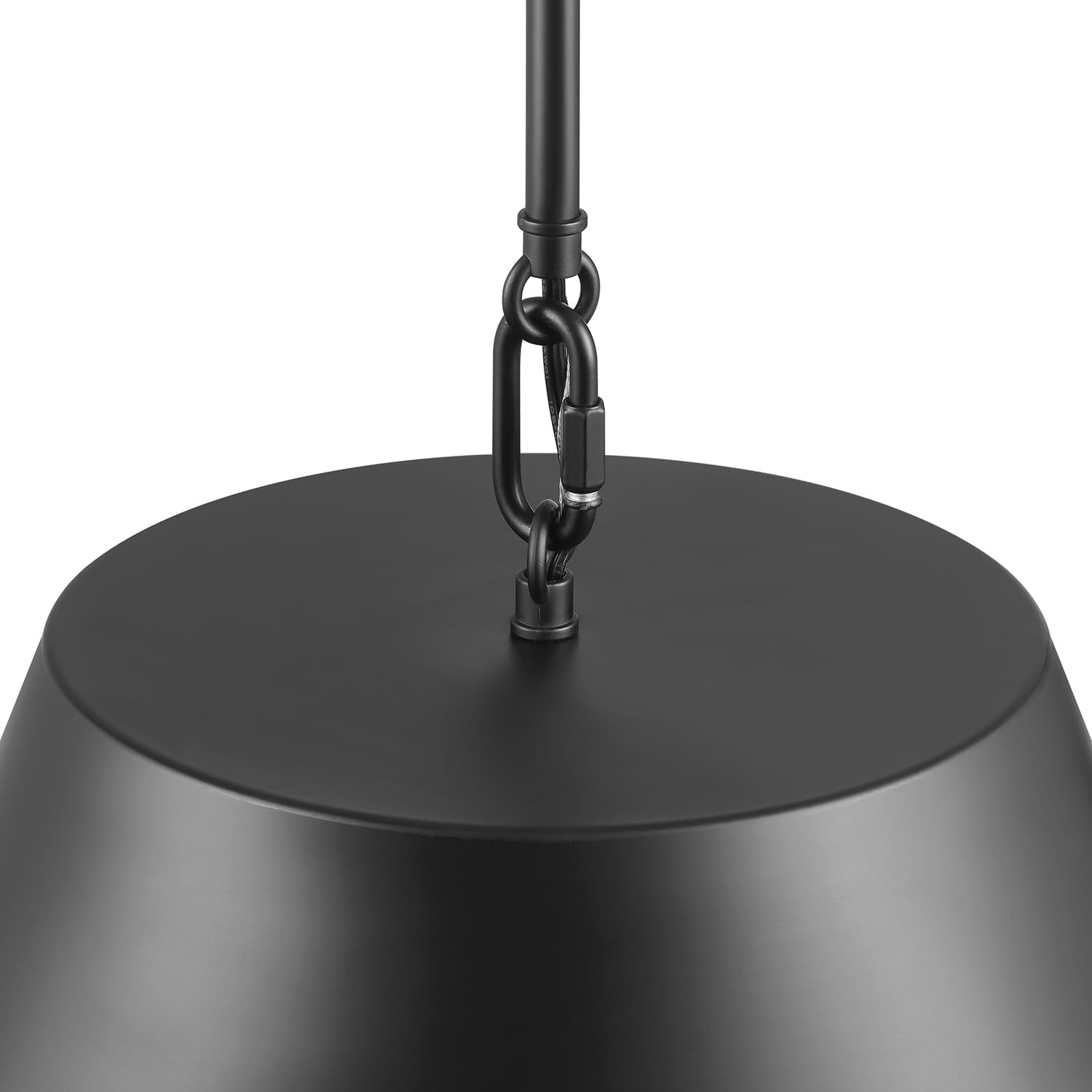 image:imageGLOBE Electric 67000153 1Light Plugin or Hardwire Pendant Light Fixture Matte Black Brass Accents Living Room Pendant Light Dining Room Fixture Hanging Lamp Hanging Lights for BedroomMatte Black Daimen
