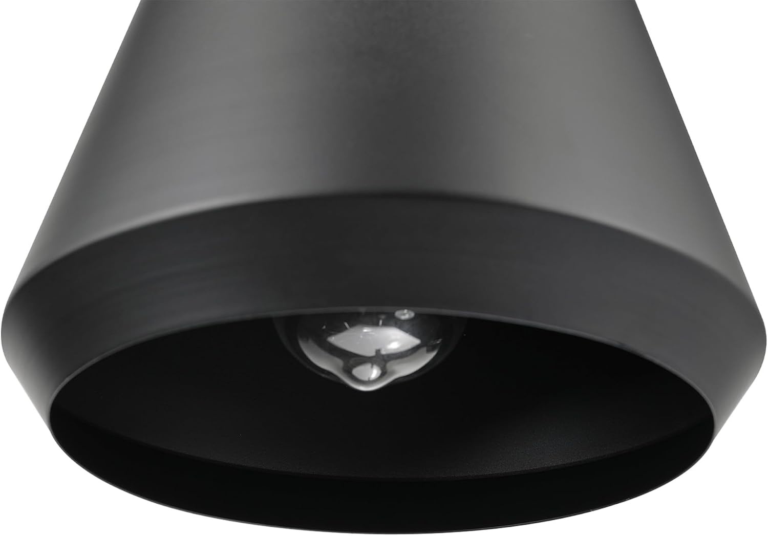 image:imageGLOBE Electric 67000153 1Light Plugin or Hardwire Pendant Light Fixture Matte Black Brass Accents Living Room Pendant Light Dining Room Fixture Hanging Lamp Hanging Lights for BedroomMatte Black