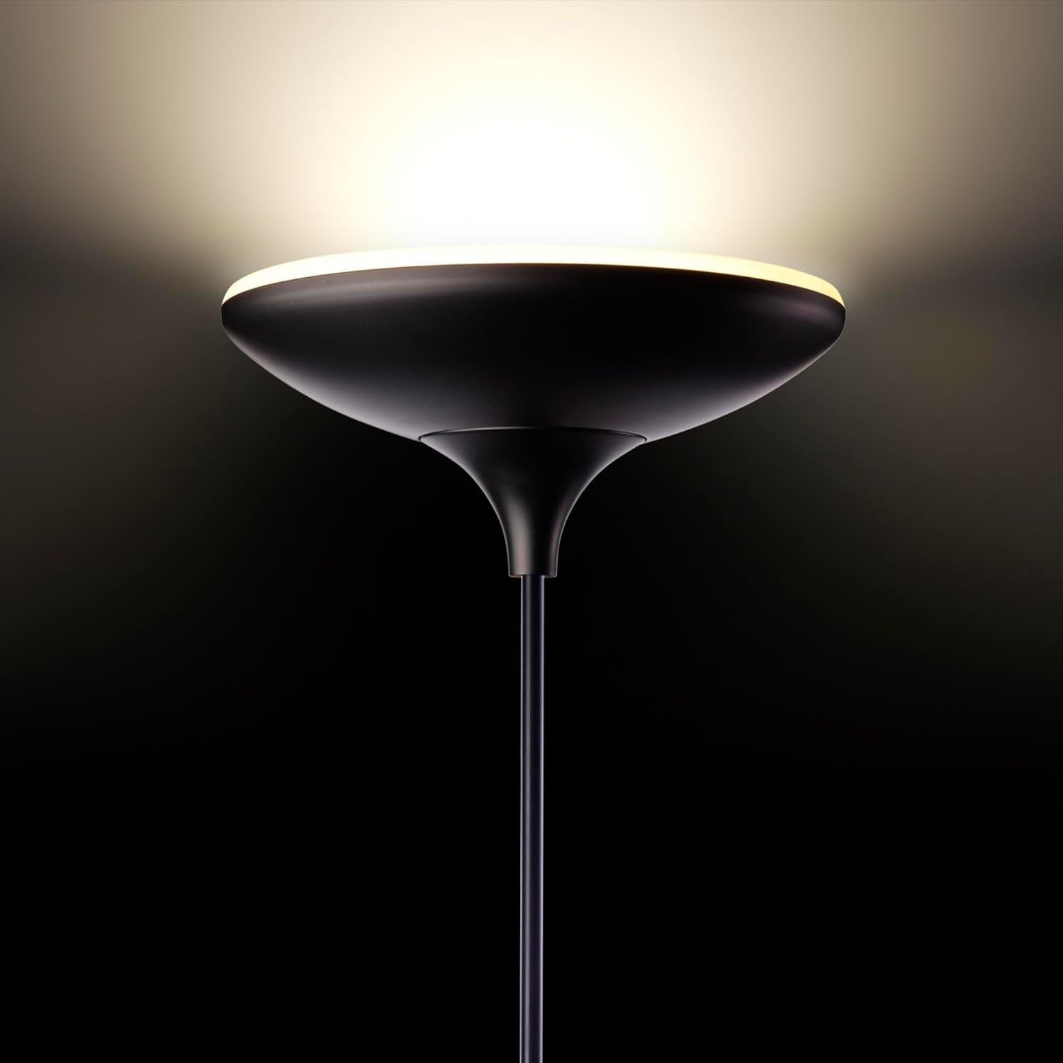 image:imageGlobe Electric 12784 LED Floor Lamp Torchiere Energy Star Certified Dimmable Super Bright 43W 3010 Lumens Matte Black Finish 709Black