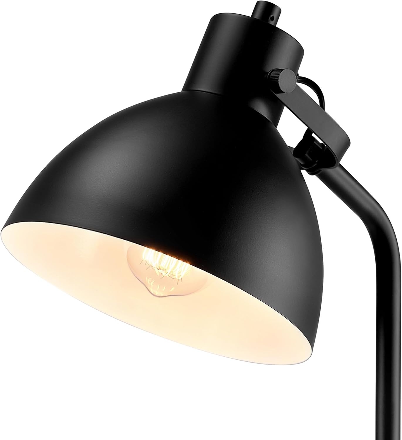 image:imageGlobe Electric 12916 Lex 60 Floor Lamp Black Satin Finish Gold AccentsBlack Fern