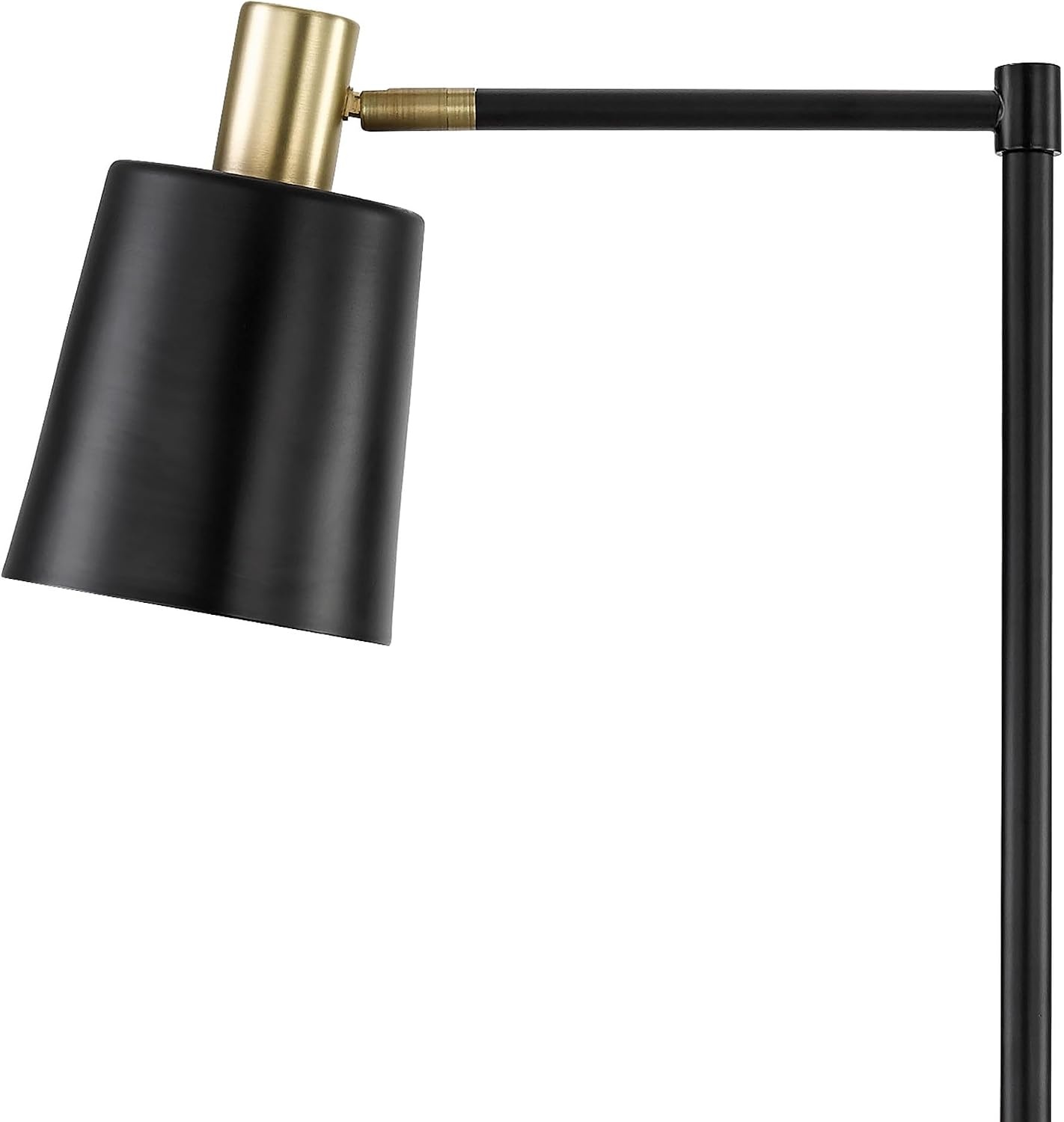 image:imageGlobe Electric 12916 Lex 60 Floor Lamp Black Satin Finish Gold AccentsBlack