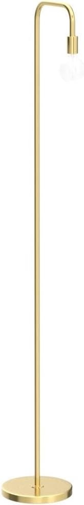 image:imageGlobe Electric 12937 Holden 70 Floor Lamp Black Satin Finish inLine OnOff Foot SwitchMatte Brass