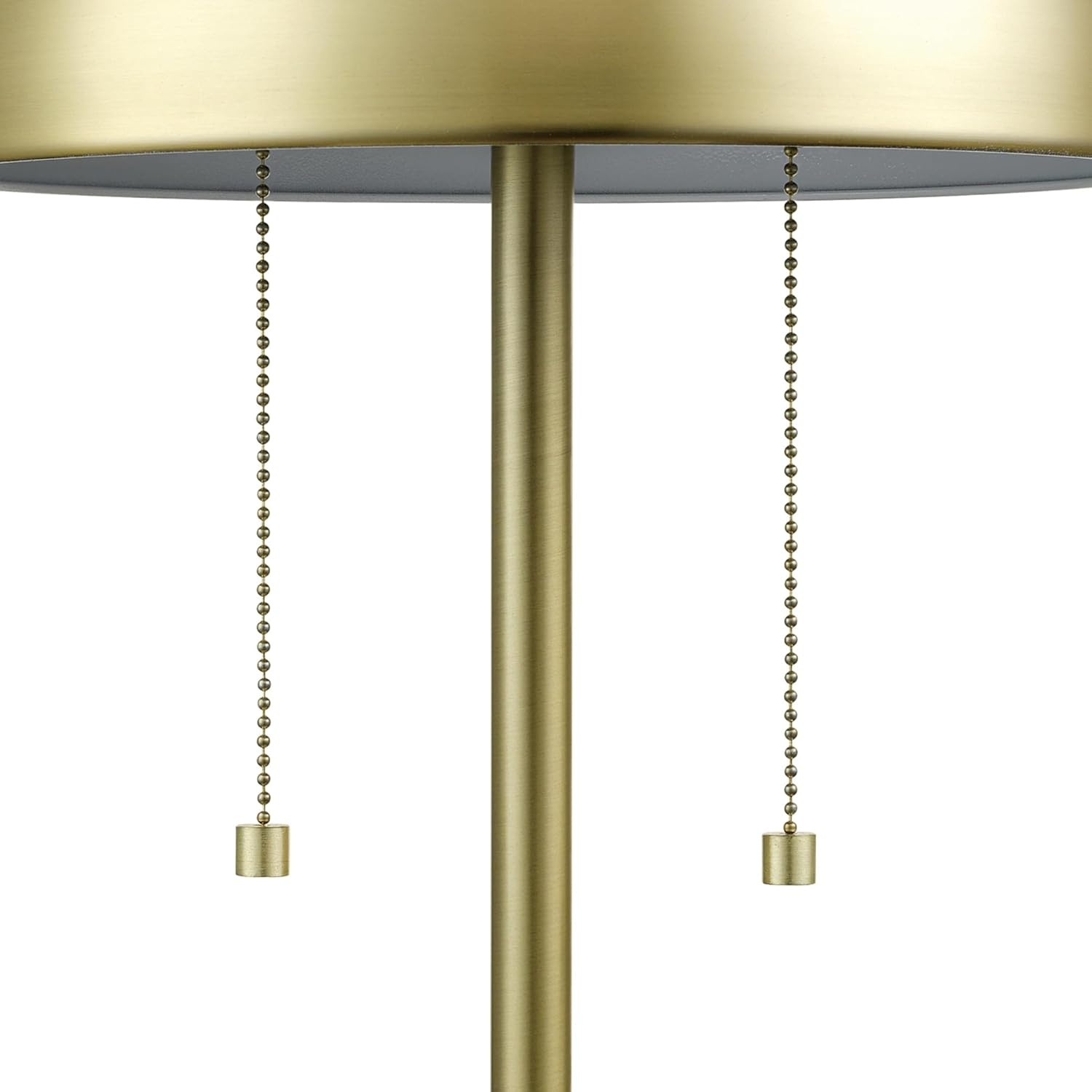 image:imageGlobe Electric 12976 Haydel 21 2Light Table Lamp Matte Brass Double OnOff Pull ChainHaydel Brass