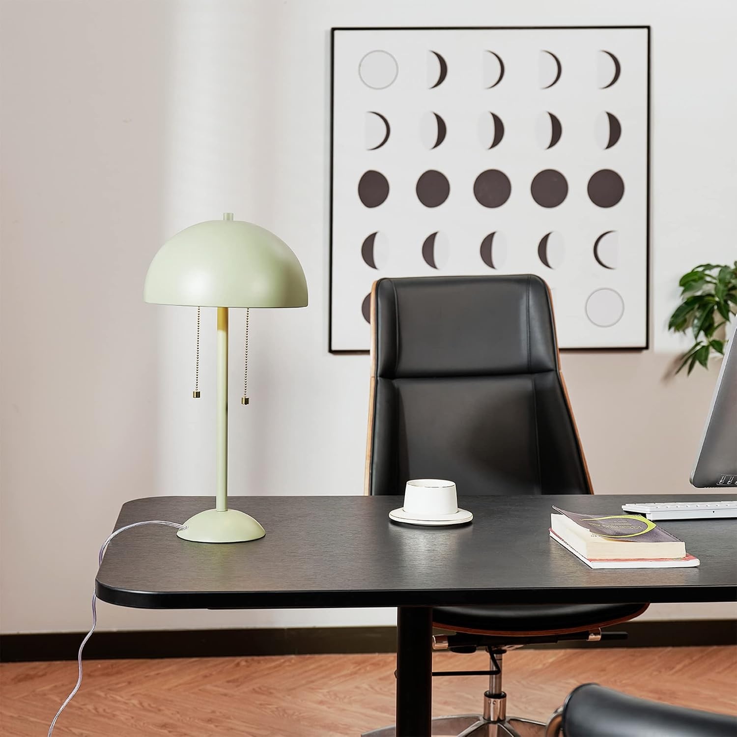 image:imageGlobe Electric 12976 Haydel 21 2Light Table Lamp Matte Brass Double OnOff Pull ChainHaydel Sage Green