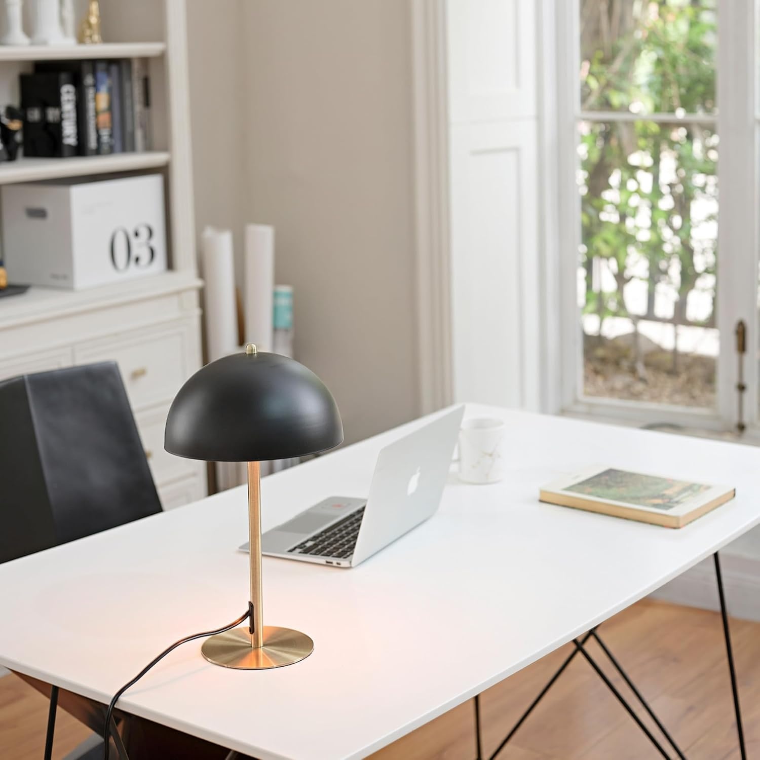 image:imageGlobe Electric 12976 Haydel 21 2Light Table Lamp Matte Brass Double OnOff Pull ChainLuna Black