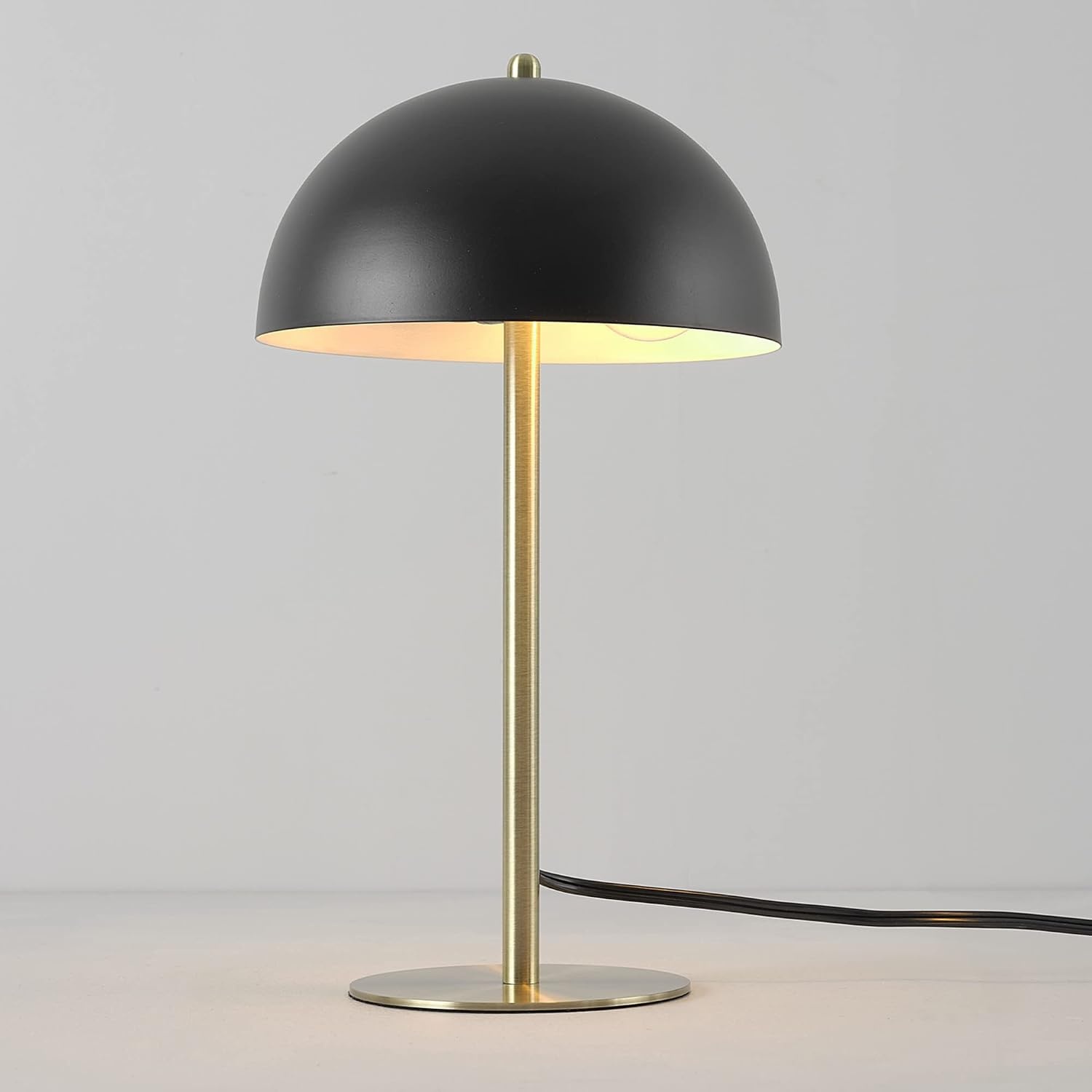 image:imageGlobe Electric 12976 Haydel 21 2Light Table Lamp Matte Brass Double OnOff Pull ChainLuna Black