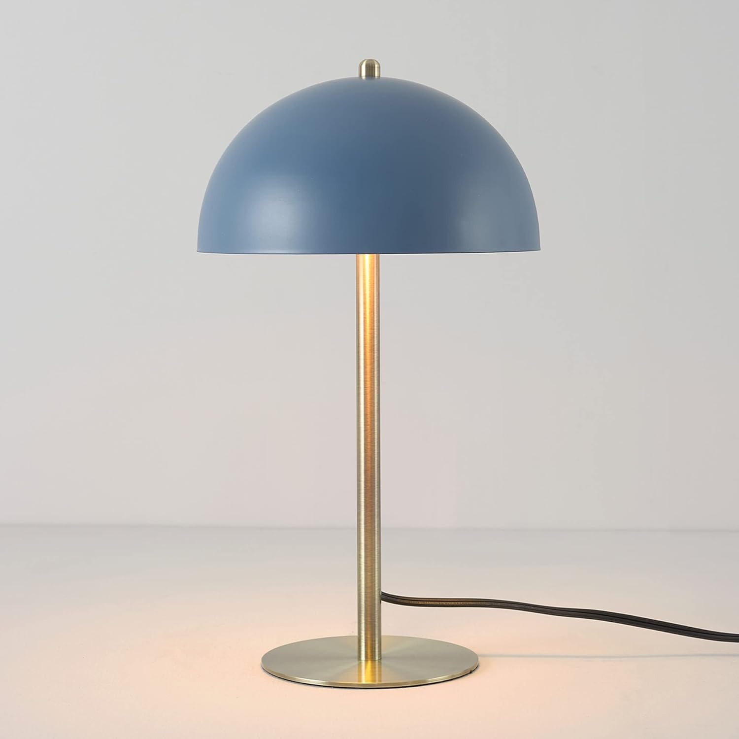 image:imageGlobe Electric 12976 Haydel 21 2Light Table Lamp Matte Brass Double OnOff Pull ChainLuna Blue