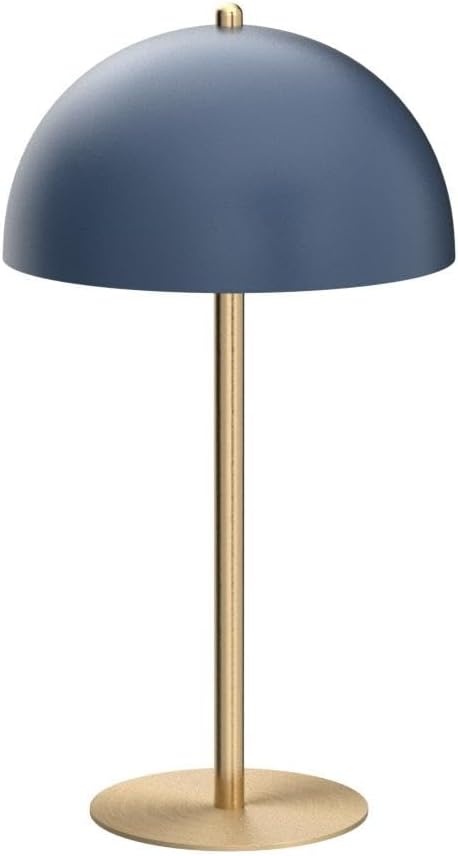 image:imageGlobe Electric 12976 Haydel 21 2Light Table Lamp Matte Brass Double OnOff Pull ChainLuna Blue