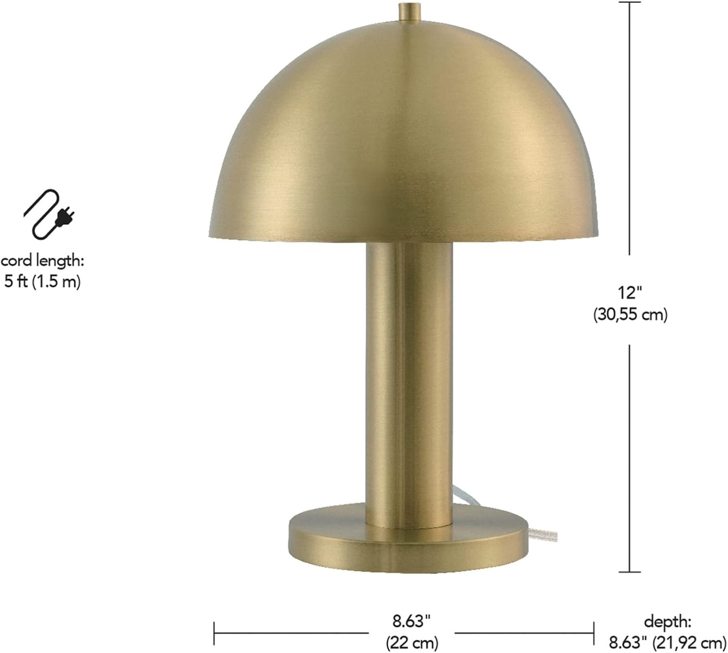 image:imageGlobe Electric 12976 Haydel 21 2Light Table Lamp Matte Brass Double OnOff Pull ChainOlivia Brass