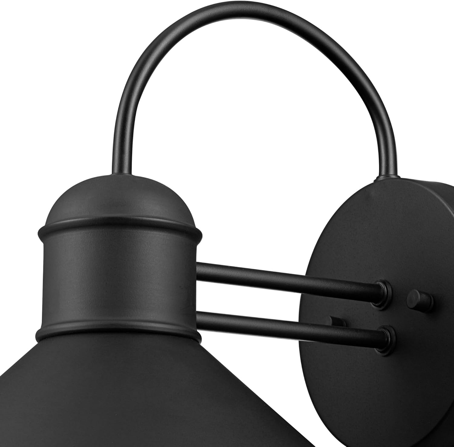 image:imageGlobe Electric 44165 1Light Outdoor Wall Sconce 2Pack Weatherproof Black Finish Outdoor Lighting Modern Wall Lighting Porch Light Front Porch Dcor Patio Dcor Outdoor Bulb Not IncludedBlack Sebastien