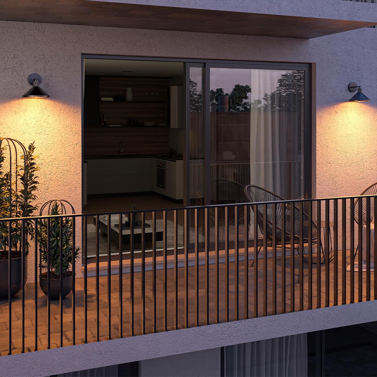 image:imageGlobe Electric 44840 Sutton OutdoorIndoor Wall Sconce Galvanized Metal Textured Socket Detail Bulb Not IncludedBlack Harlo