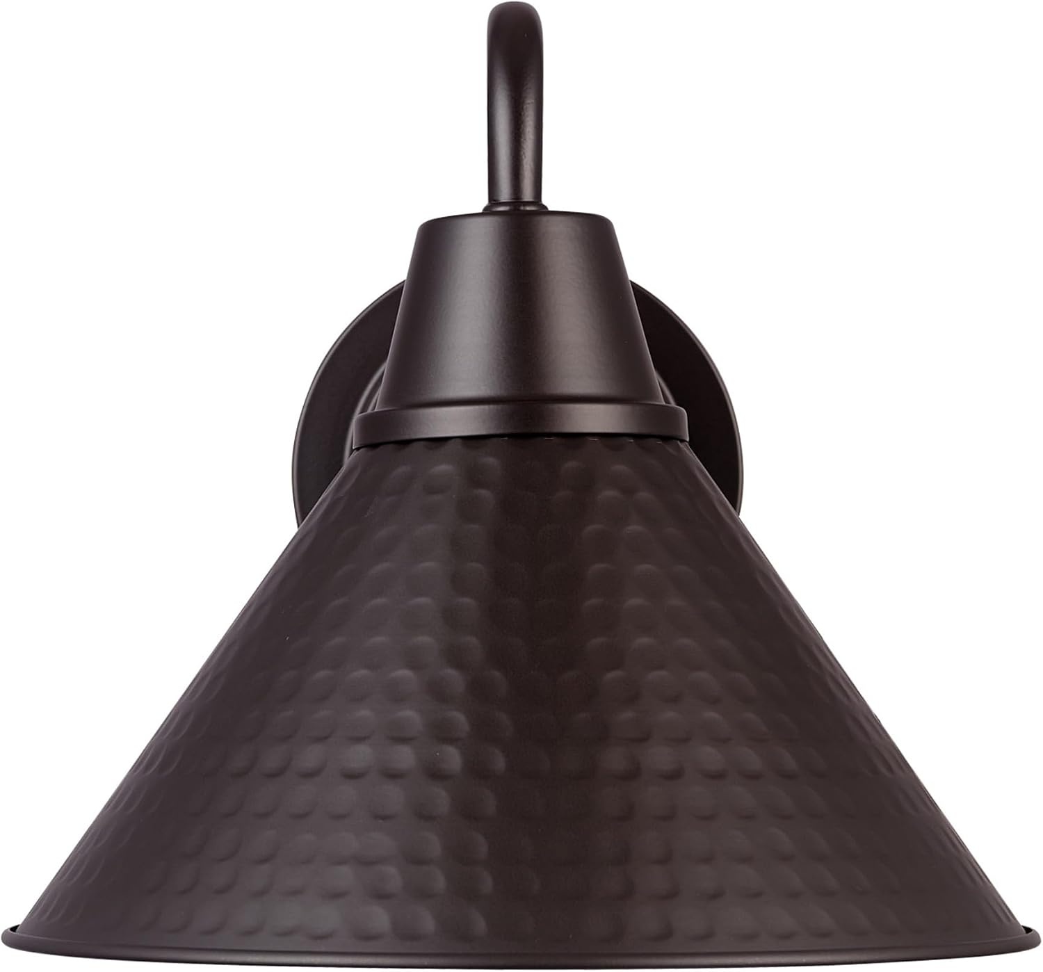 image:imageGlobe Electric 44840 Sutton OutdoorIndoor Wall Sconce Galvanized Metal Textured Socket Detail Bulb Not IncludedBronze Outdoor