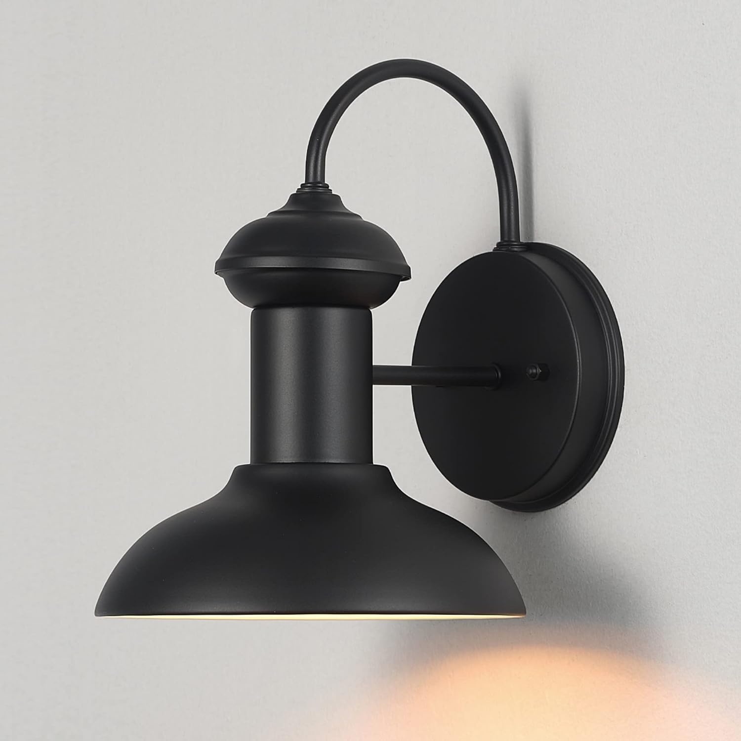 image:imageGlobe Electric 44840 Sutton OutdoorIndoor Wall Sconce Galvanized Metal Textured Socket Detail Bulb Not IncludedMatte Black Martes