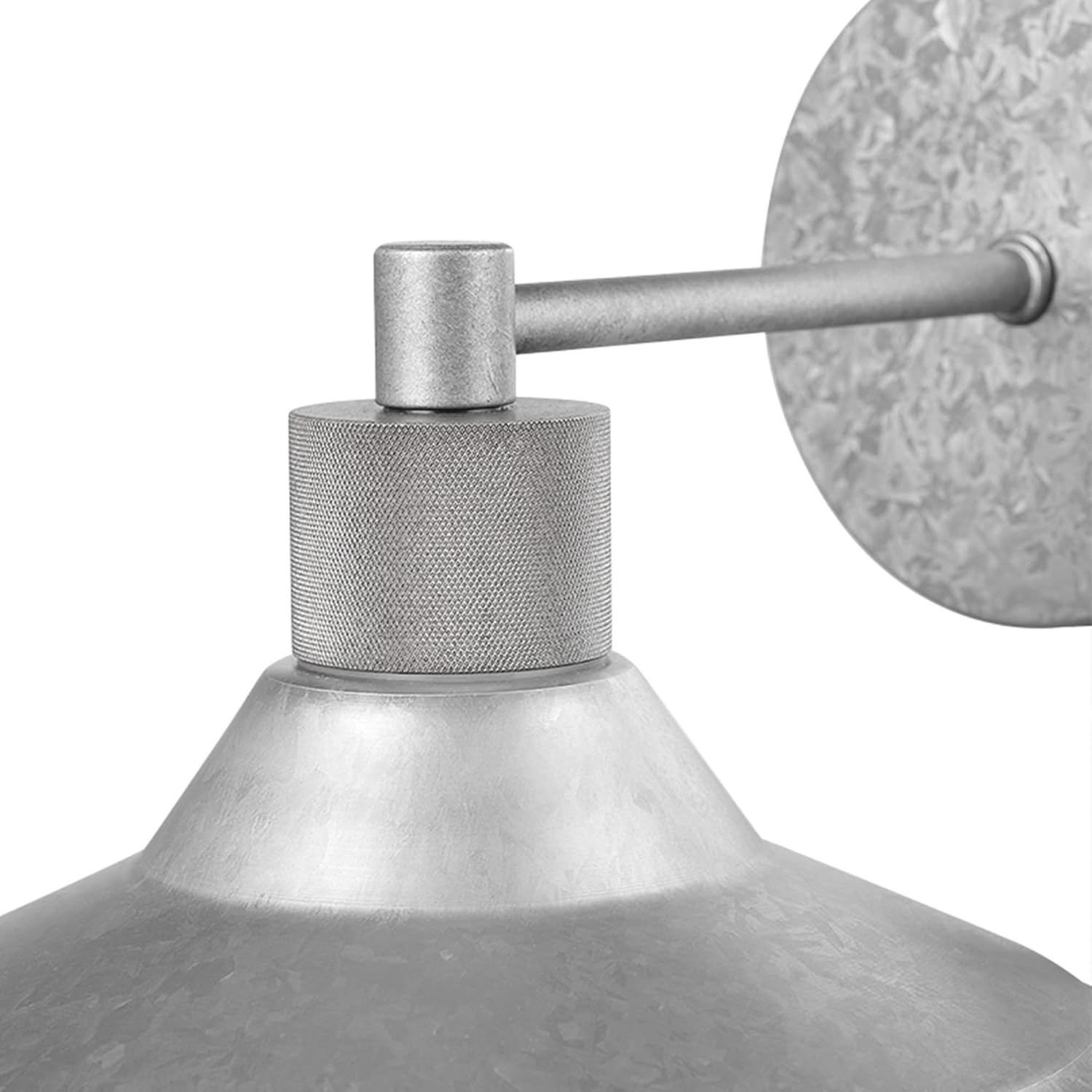 image:imageGlobe Electric 44840 Sutton OutdoorIndoor Wall Sconce Galvanized Metal Textured Socket Detail Bulb Not IncludedMetal Sutton