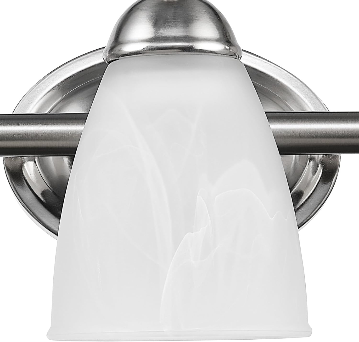 image:imageGlobe Electric 50783 23 3Light Vanity Light Satin Nickel Alabaster Glass Shades Beauty Room Accessories Bathroom Lights Over Mirror Makeup Mirror Lights Wall LightSatin Nickel