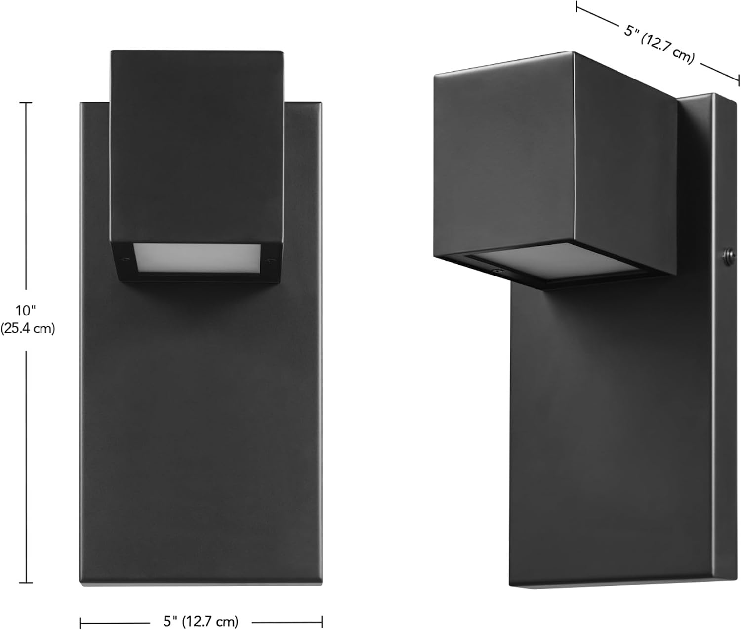 image:imageGlobe Electric 51432 LED Integrated Outdoor Indoor Wall Sconce Black 17 Watts 520 Lumens Back Porch Lights Front Patio Garage Fixture Exterior Lighting for HouseMatte Black Kara