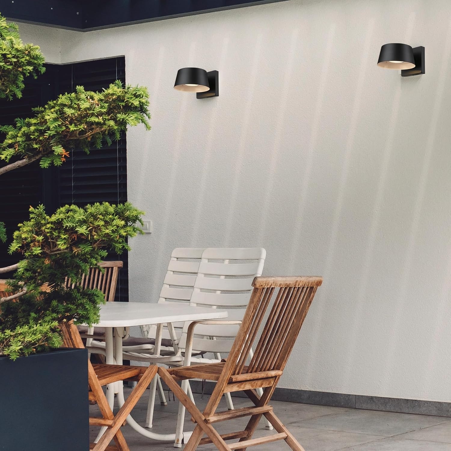 image:imageGlobe Electric 51432 LED Integrated Outdoor Indoor Wall Sconce Black 17 Watts 520 Lumens Back Porch Lights Front Patio Garage Fixture Exterior Lighting for HouseMatte Black Maisel