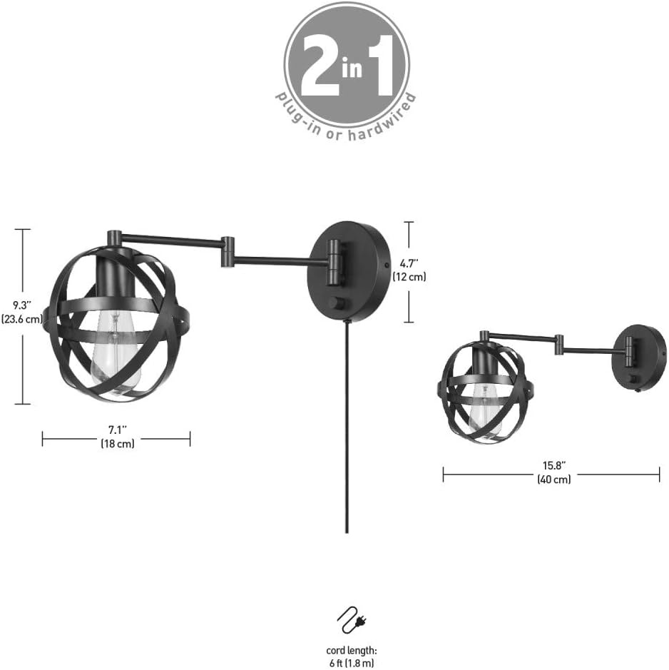 image:imageGlobe Electric 51544 Tatum Wall Sconce Dark Bronze Bulb Not Included