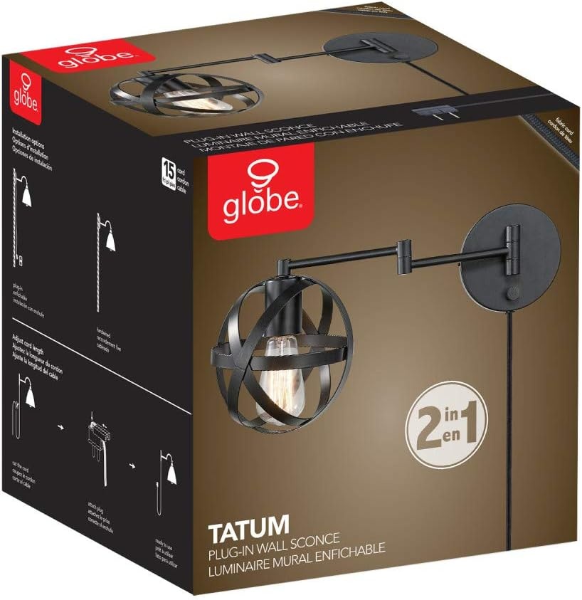 image:imageGlobe Electric 51544 Tatum Wall Sconce Dark Bronze Bulb Not Included