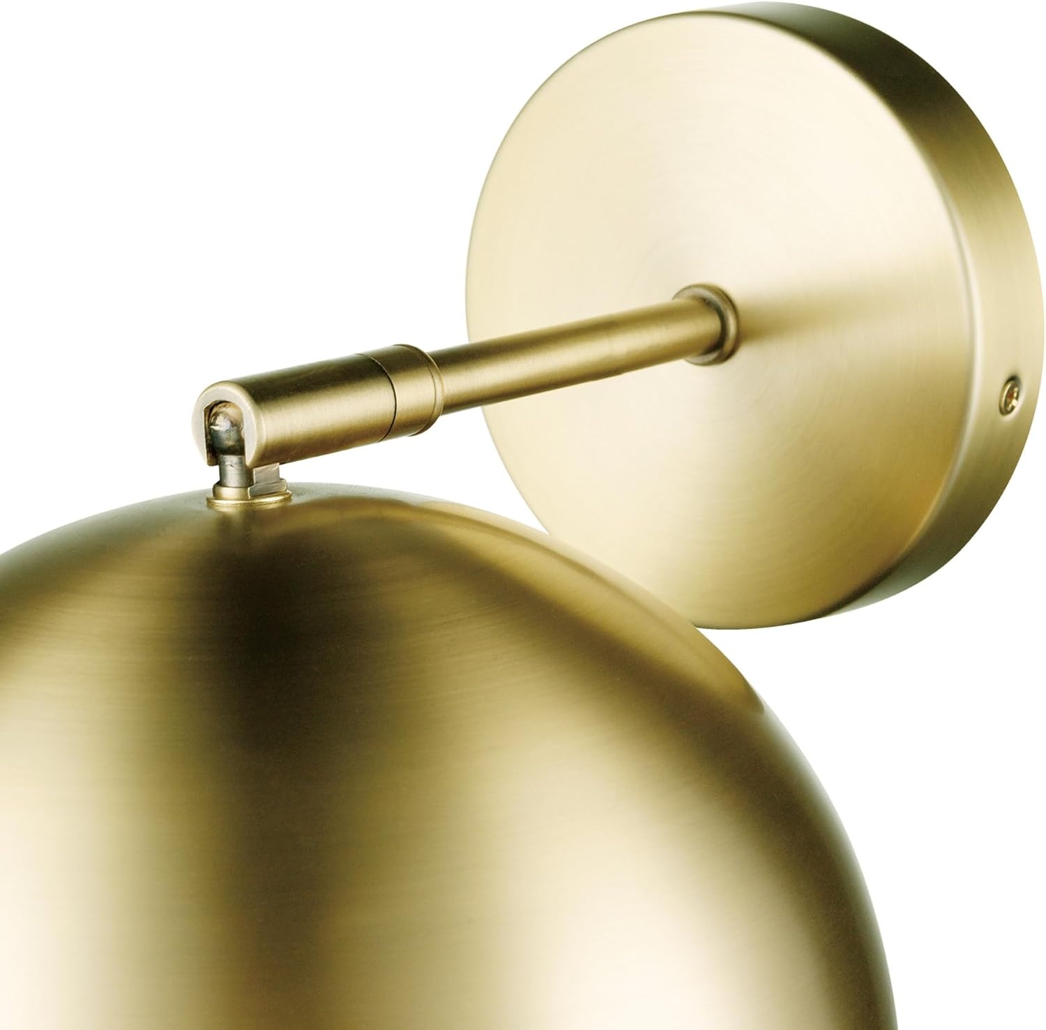 image:imageGlobe Electric 51719 1Light Plugin or Hardwire Wall Sconce Antique Brass Matte Black Accent Fabric Cord inLine OnOff Switch Kitchen Reading Light Home Essentials Bedroom Bedside LampBrass Willow