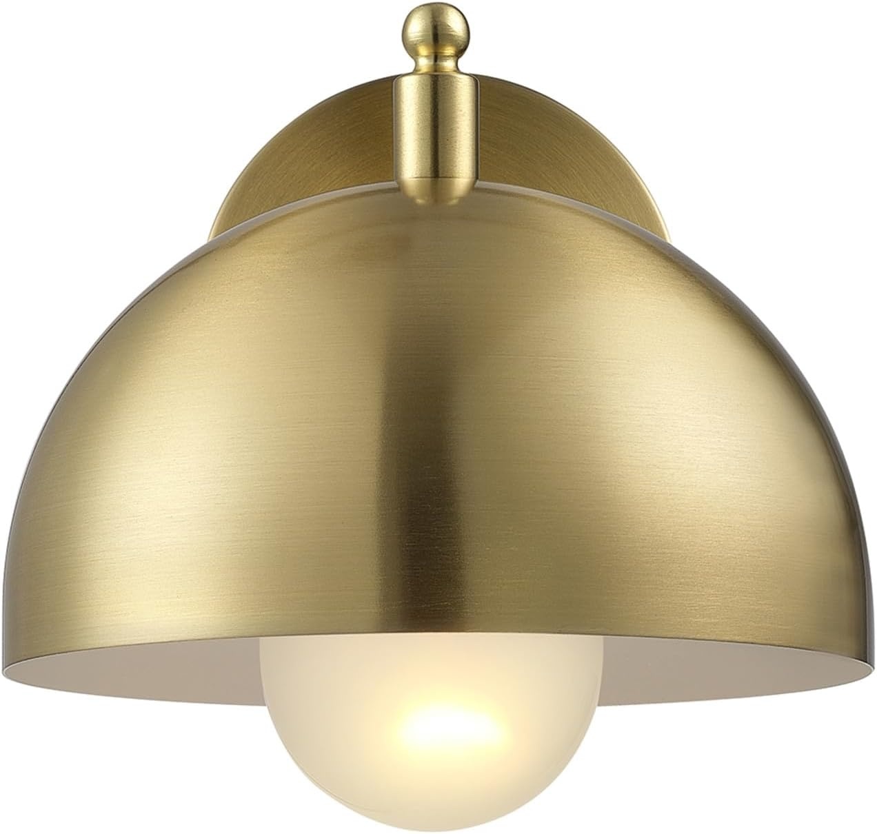 image:imageGlobe Electric 51719 1Light Plugin or Hardwire Wall Sconce Antique Brass Matte Black Accent Fabric Cord inLine OnOff Switch Kitchen Reading Light Home Essentials Bedroom Bedside LampBrushed Brass Holly