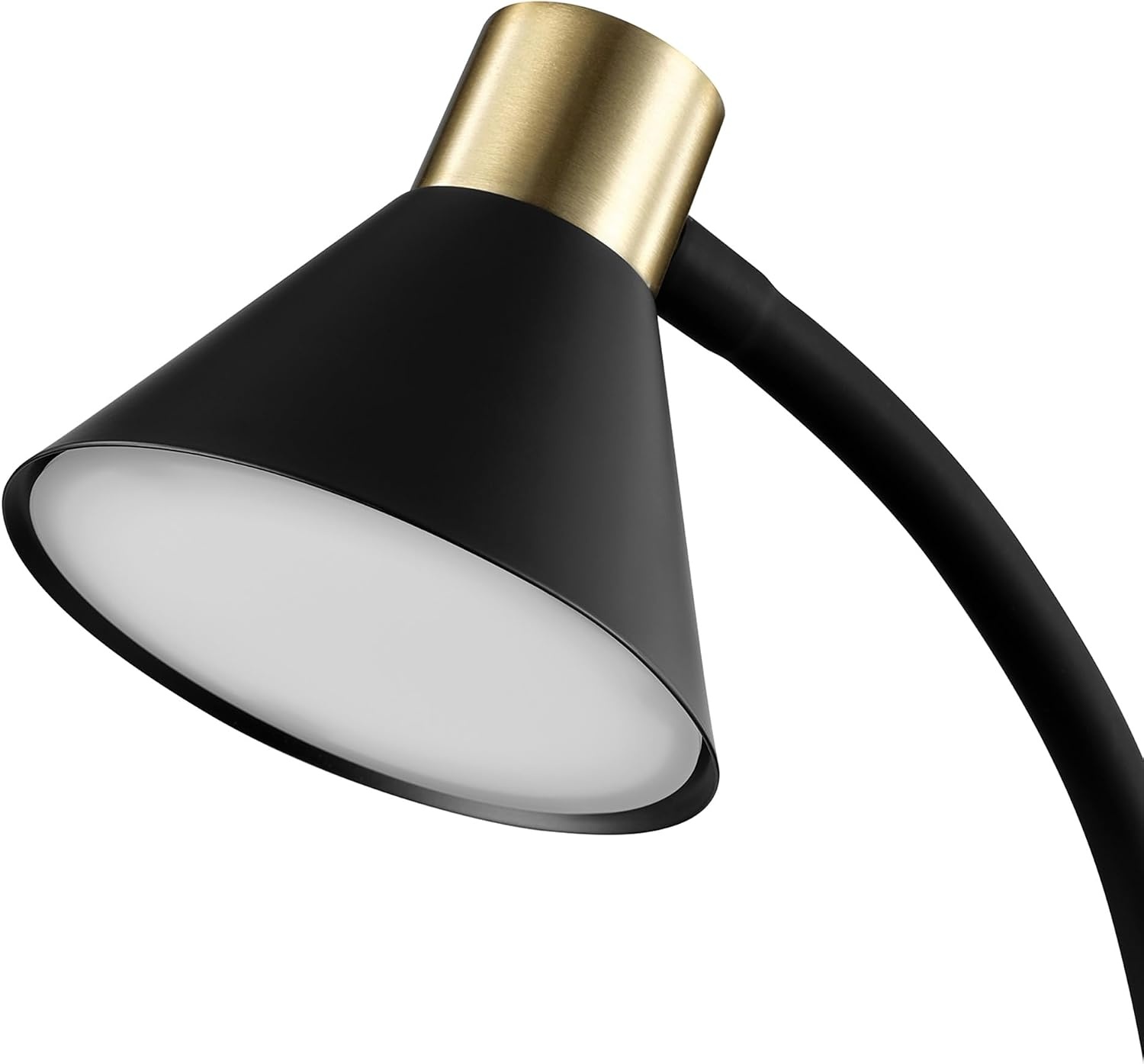 image:imageGlobe Electric 52095 Belmont 17 Desk Lamp Matte Black Antique Brass Accents Fast Charging USB Port Rocker OnOff SwitchMatte Black Albert