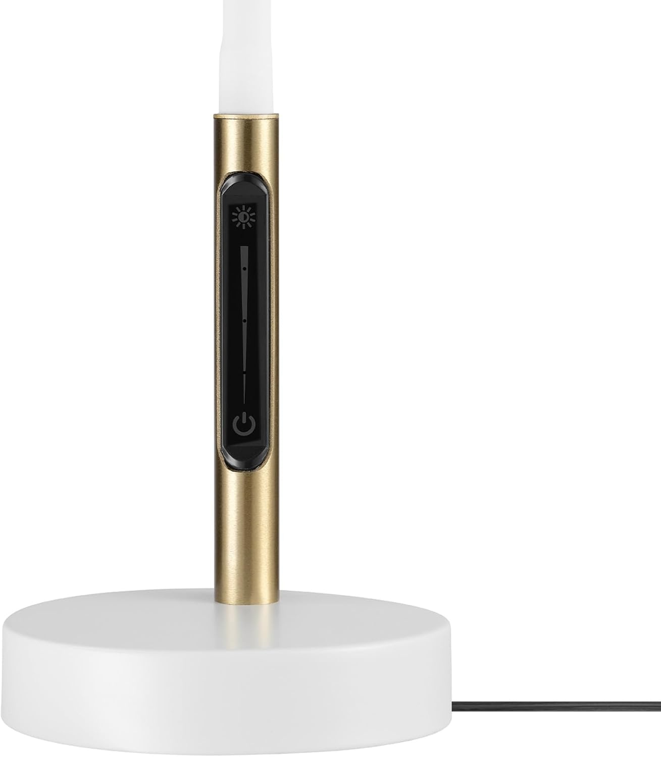 image:imageGlobe Electric 52095 Belmont 17 Desk Lamp Matte Black Antique Brass Accents Fast Charging USB Port Rocker OnOff SwitchMatte White Albert