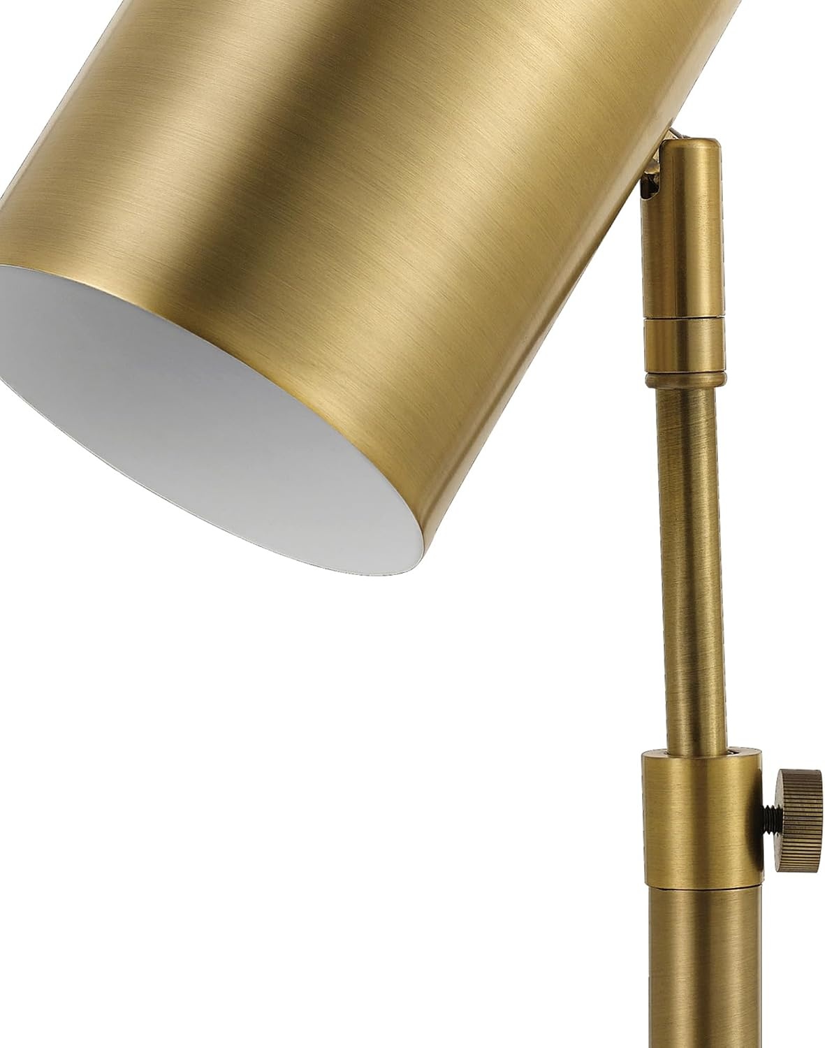 image:imageGlobe Electric 52097 Pratt 18 Desk Lamp Matte Brass Finish Adjustable Height inLine Rocker OnOff SwitchMatte Brass Pratt