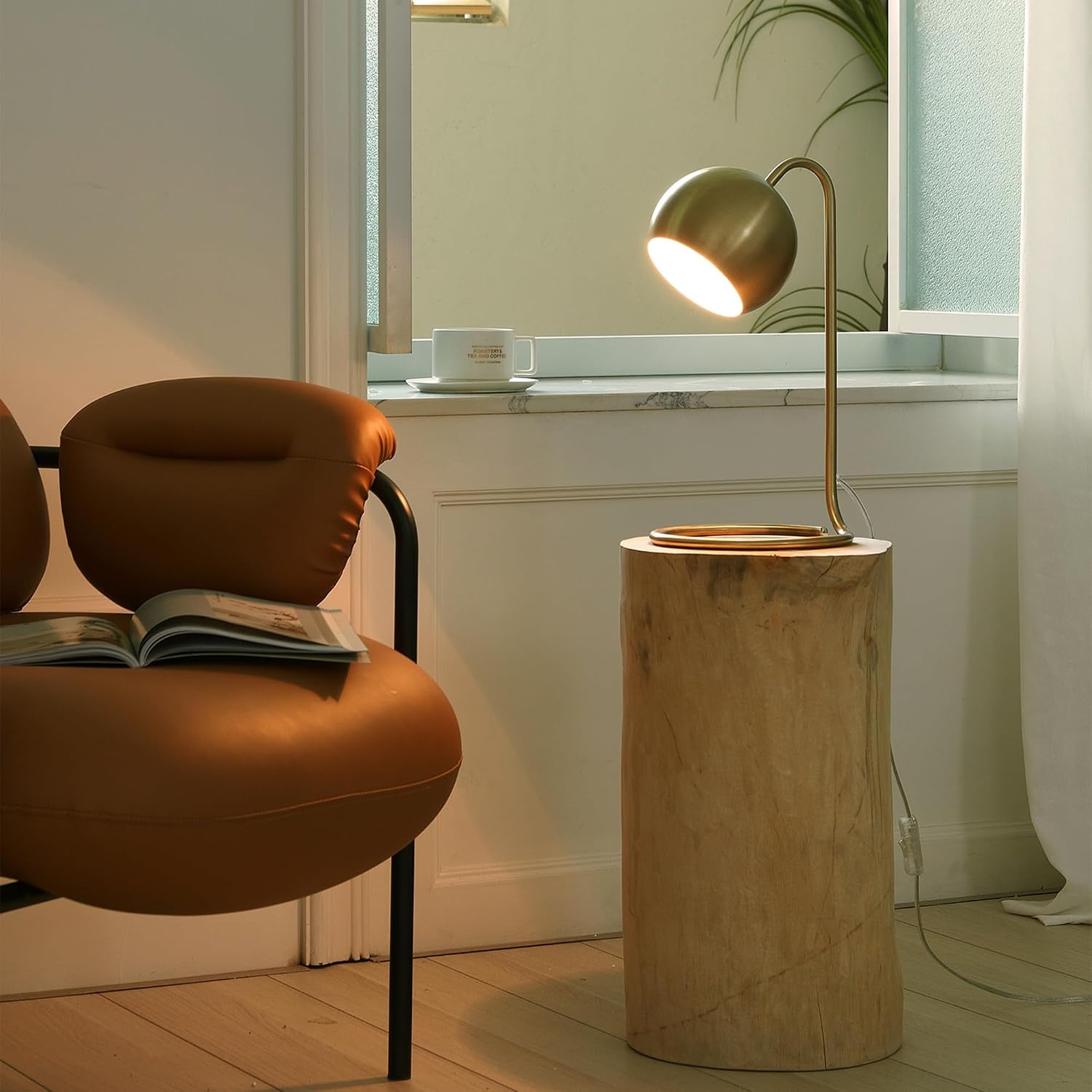 image:imageGlobe Electric 52097 Pratt 18 Desk Lamp Matte Brass Finish Adjustable Height inLine Rocker OnOff SwitchMatte Brass Richmond