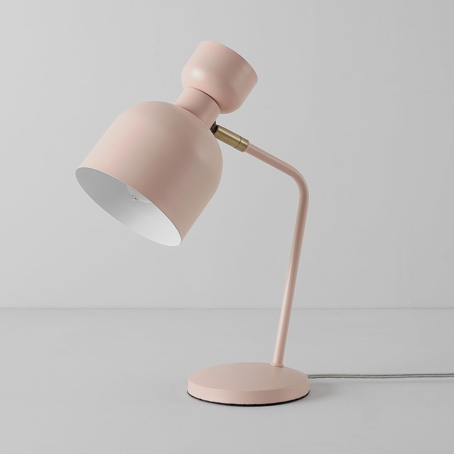 image:imageGlobe Electric 52297 16 Desk Lamp Matte Pink Brass Pivot Joint inLine OnOff Switch Reading Light Dorm Room Essentials Lamps for LivingRoom Office Supplies Lights for HomeMatte Pink