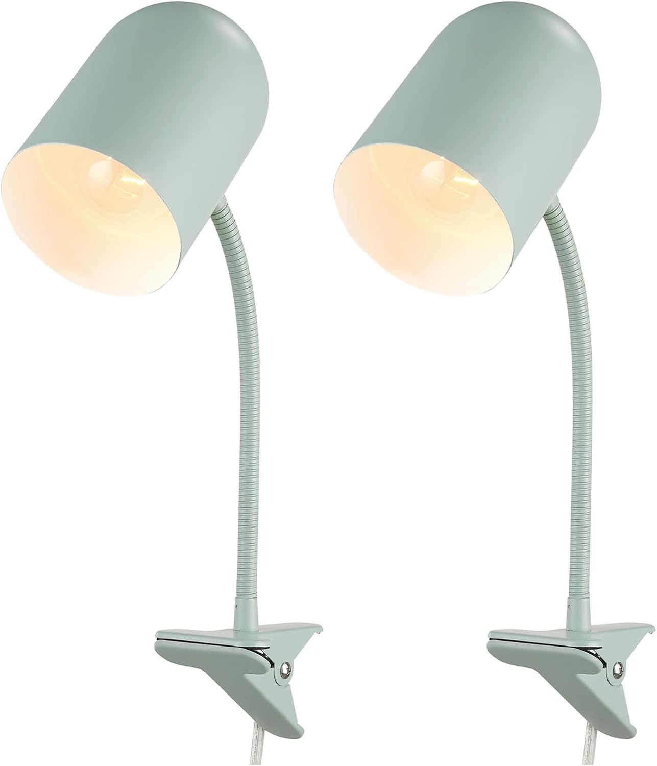 image:imageGlobe Electric 52302 Carter 15 ClipArm Desk Lamp Matte Teal Adjustable Gooseneck Arm inLine On Off SwitchMatte Teal