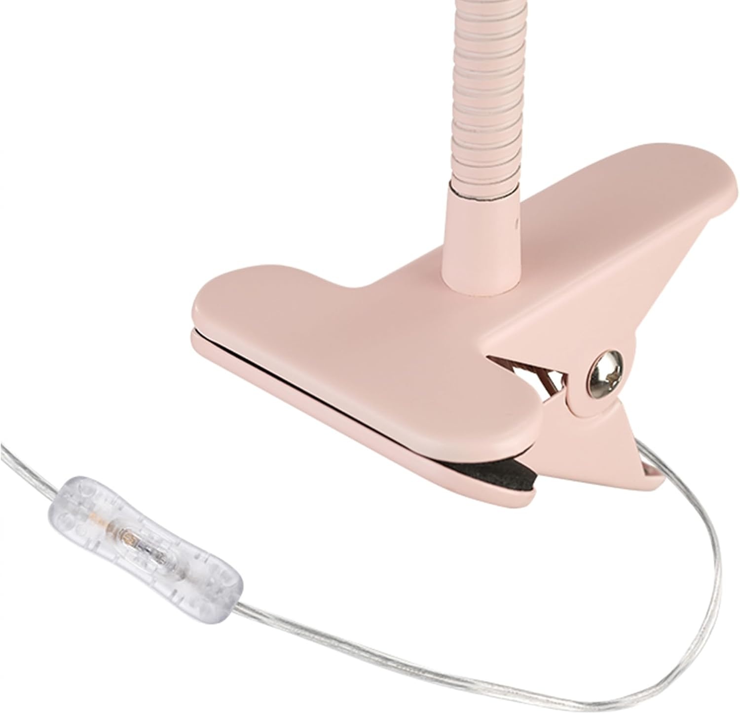 image:imageGlobe Electric 52303 Carter 15 ClipArm Desk Lamp Matte Pink Adjustable Gooseneck Arm inLine On Off SwitchMatte Pink