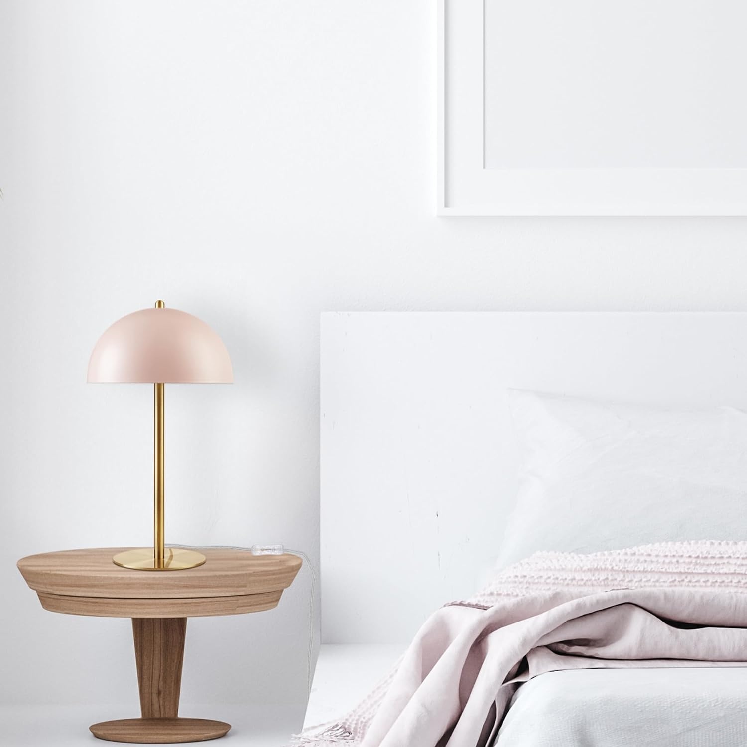 image:imageGlobe Electric 52332 15 Desk Lamp Matte Pink Matte Brass Accents inLine OnOff Rocker SwitchPack of 1