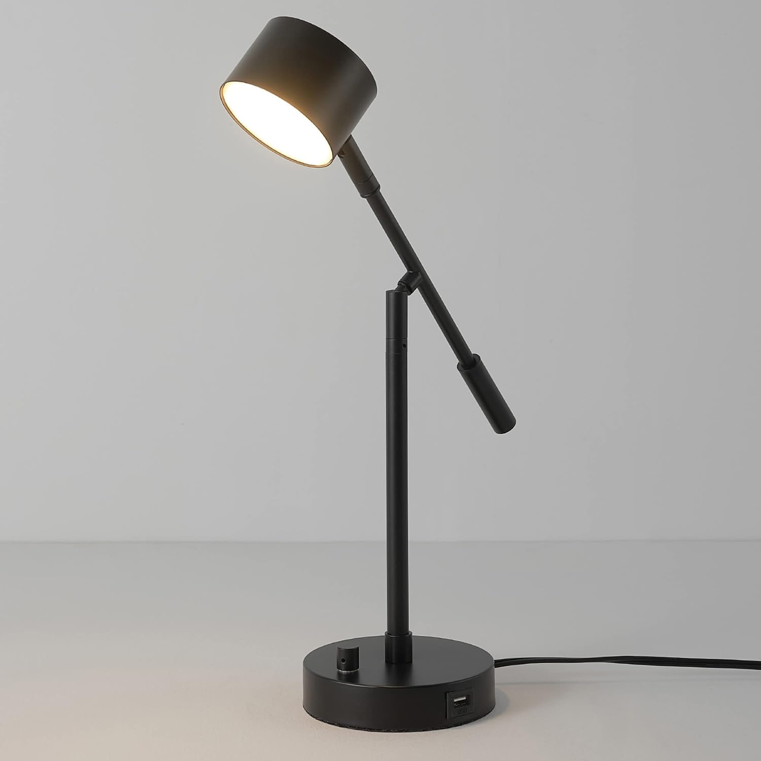 image:imageGlobe Electric 52889 West 15 LED Integrated Desk Lamp Matte Brass 200 Lumens Dimmer Rotary SwitchAristocrat