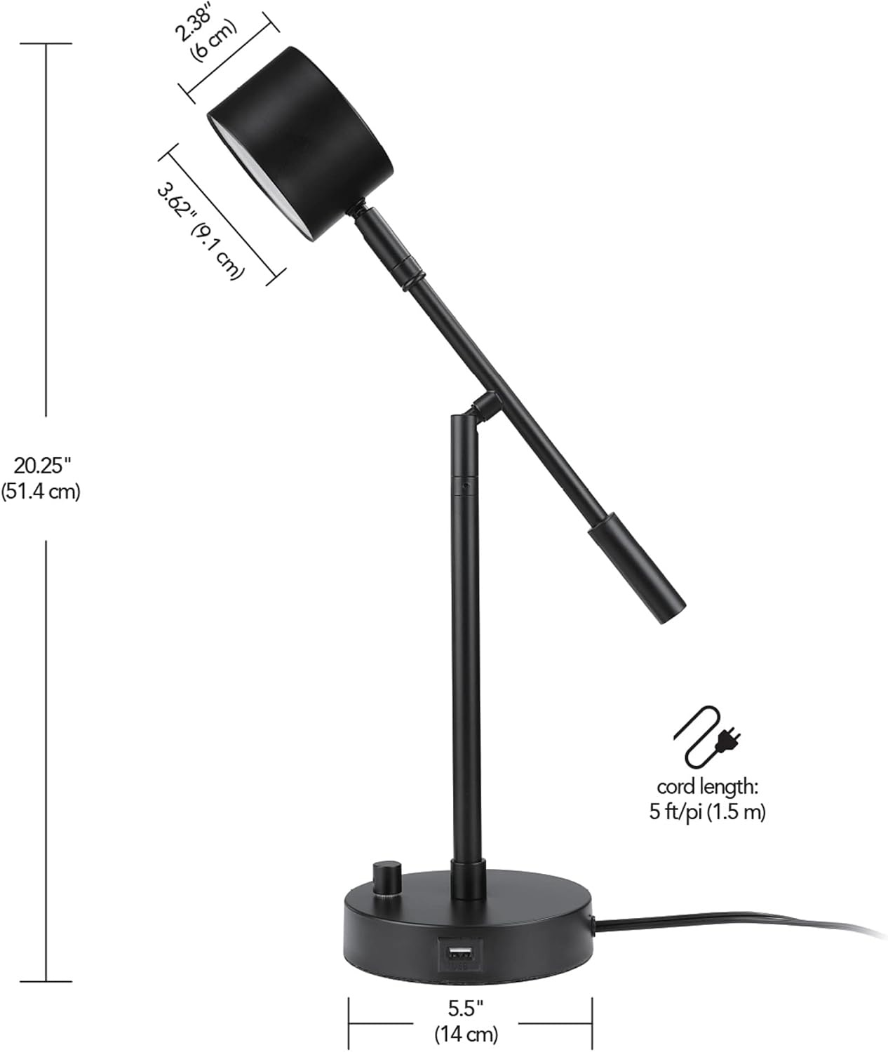 image:imageGlobe Electric 52889 West 15 LED Integrated Desk Lamp Matte Brass 200 Lumens Dimmer Rotary SwitchAristocrat