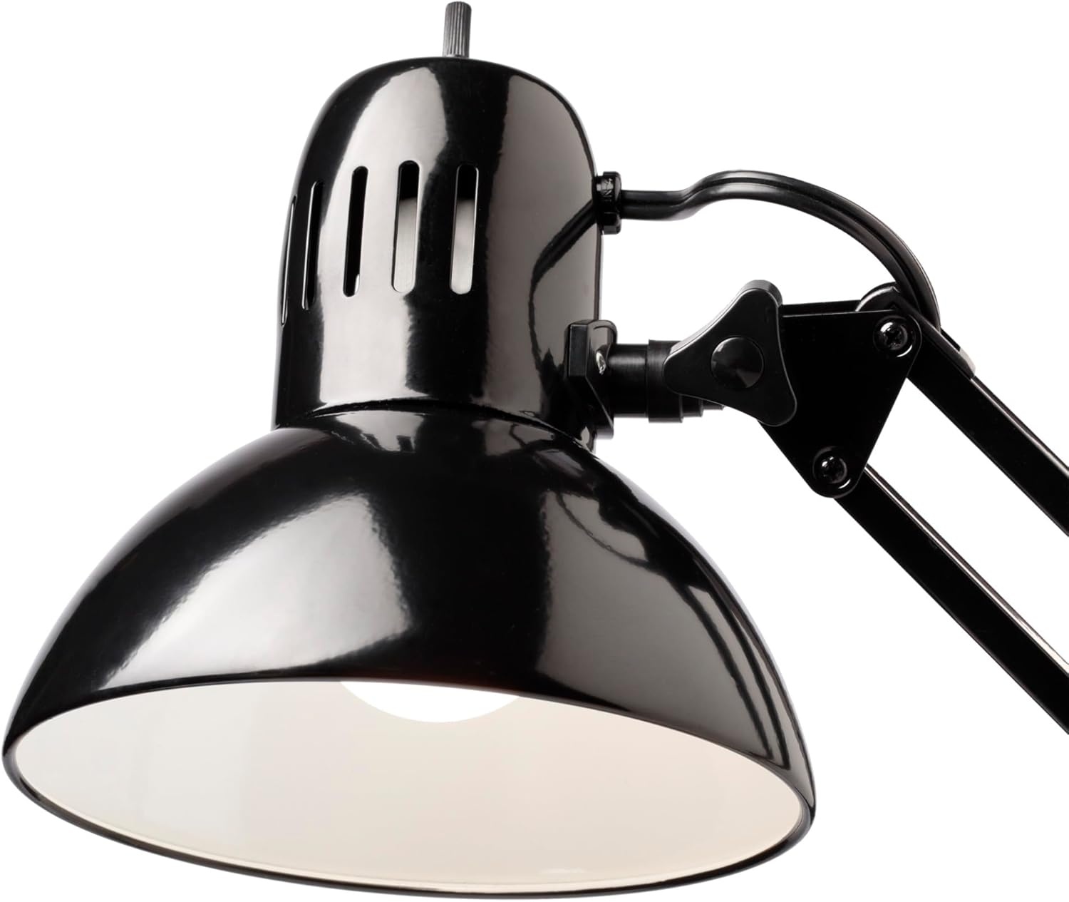 image:imageGlobe Electric 56963 315 MultiJoint Desk Lamp with Metal Clamp Black OnOff Rotary Switch on Shade Partially Adjustable Swing Arm Home Essentials Reading Light Office DcorBlack Architect