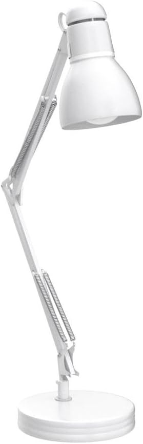 image:imageGlobe Electric 5698601 28 Heavy Base Top Moving Spring Balanced Swing Arm Desk Lamp Black OnOff Rotary Switch on Shade Office Decor Reading Light Home Essentials Room LightingWhite