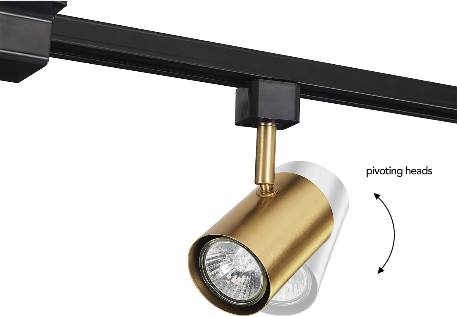image:imageGlobe Electric 59738 Tribeca 4Light 56 Track Lighting Kit Matte Black Bulb Not IncludedMatte Black Brass