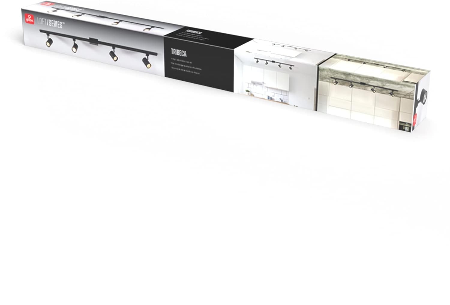 image:imageGlobe Electric 59738 Tribeca 4Light 56 Track Lighting Kit Matte Black Bulb Not IncludedMatte Black