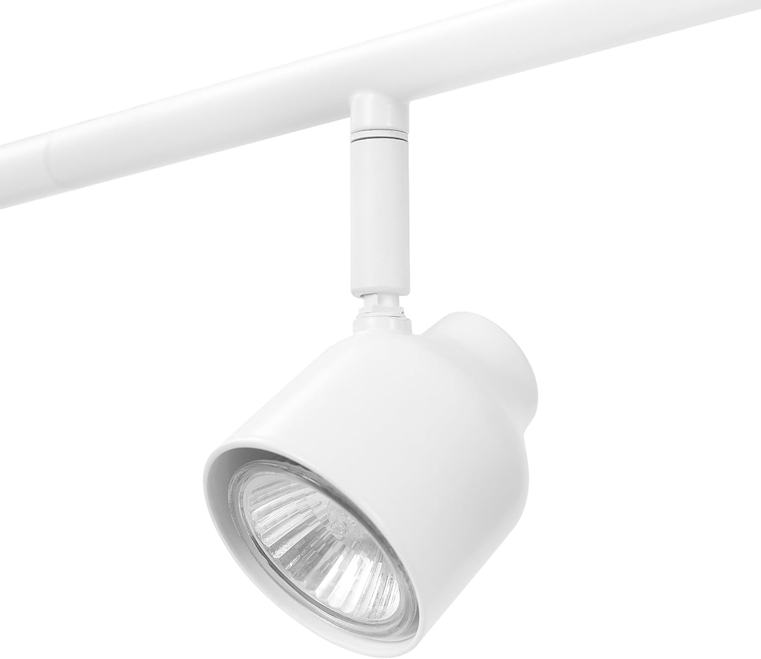 image:imageGlobe Electric 59811 6Light Adjustable Track Lighting Matte Black Industrial Farmhouse Rectangular Frame Pivoting Heads E26 Base Dimmable Ceiling Track FixtureMatte White Eastwood