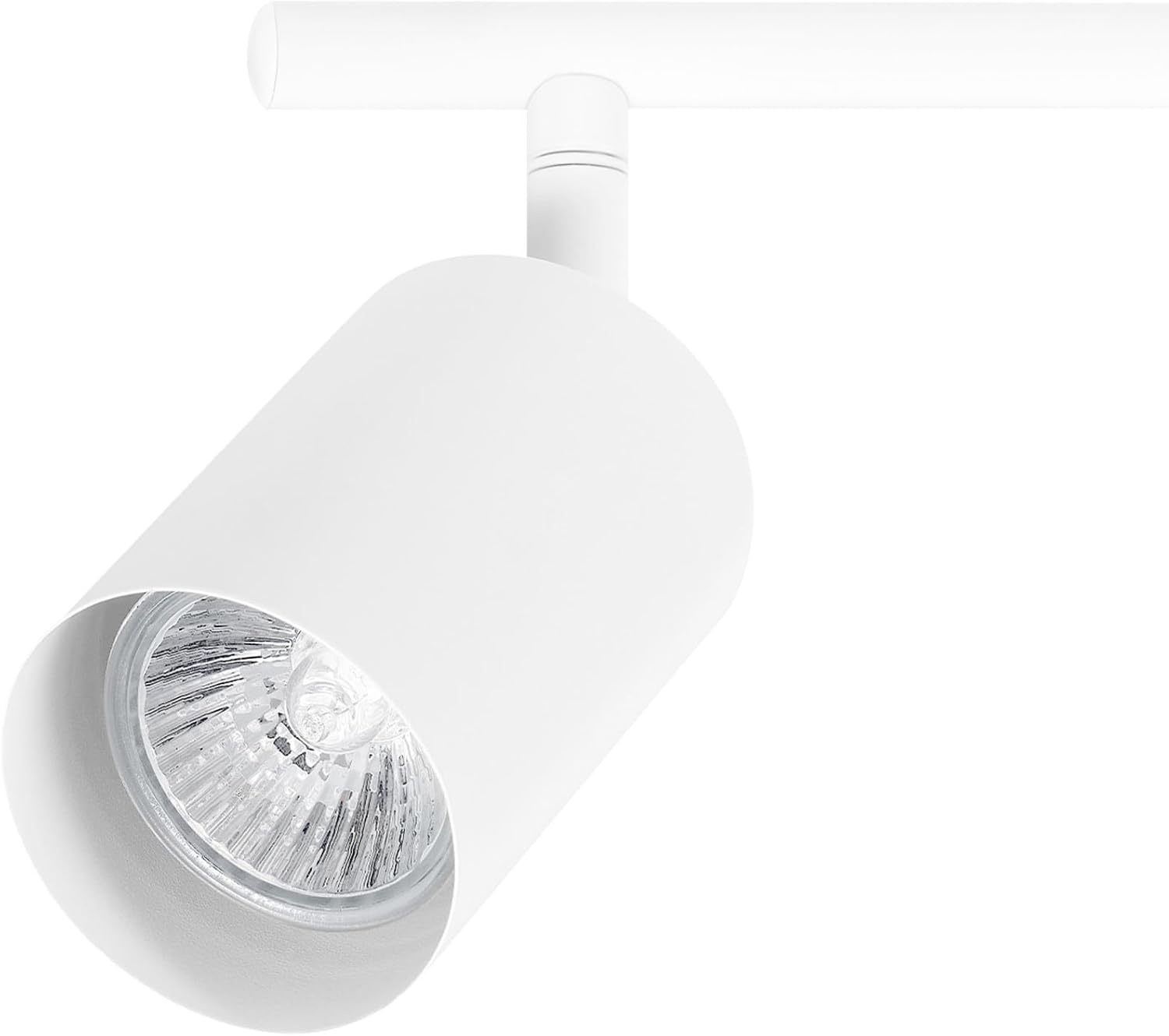 image:imageGlobe Electric 59865 Spence 6Light Foldable Track Lighting Brushed Nickel Frosted Glass ShadesMatte White Pratt